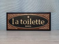 LaToilette Wall Plaque