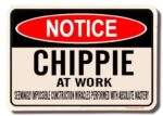 Chippie Desk Sign