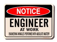 ENGINEERS WORKZONE ONLY - Office Fun Desk Signs