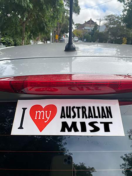 AUSTRALIAN MIST Cat Sticker – Waterproof Vinyl Bumper & Bottle Decal - Image 4