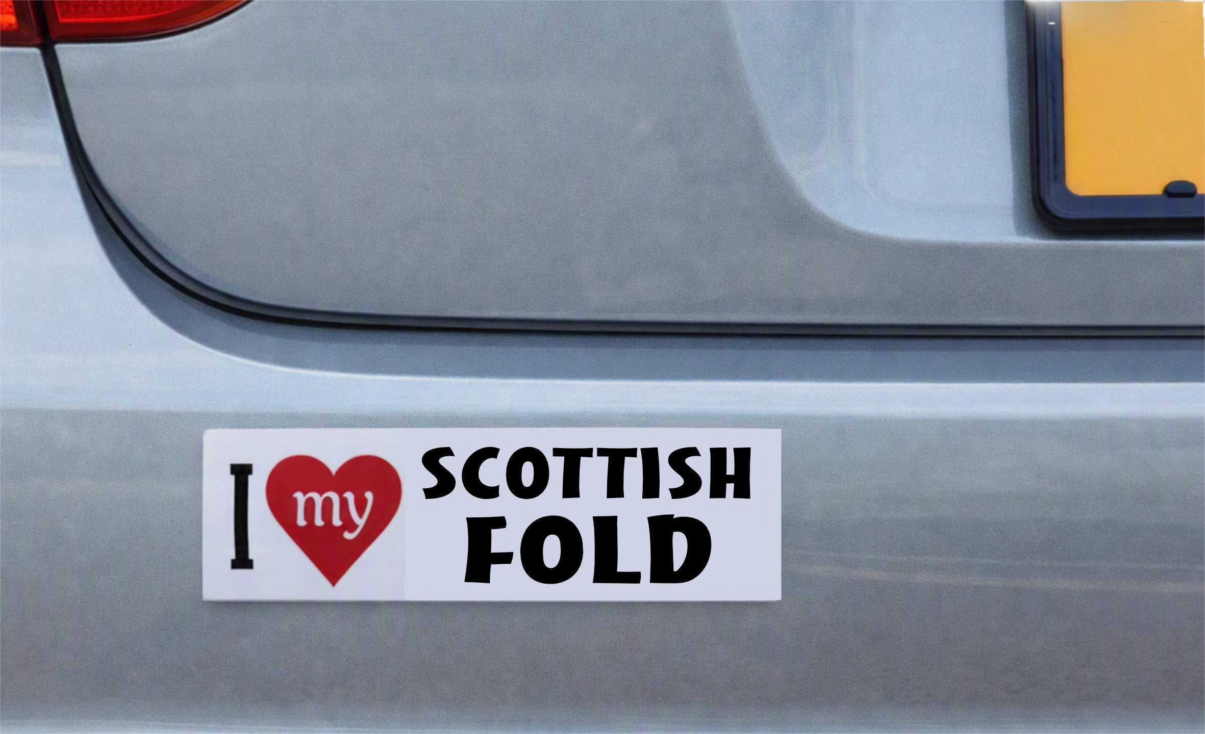 SCOTTISH FOLD Cat Sticker – Waterproof Vinyl Bumper & Bottle Decal - Image 3